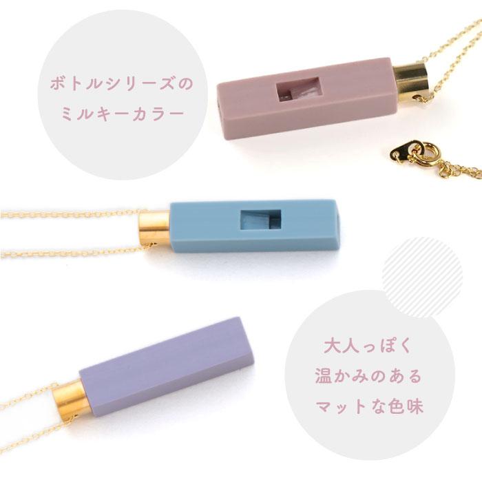 effe milky 笛 ネックレス アクセサリー ホイッスル チェーン付き 角型