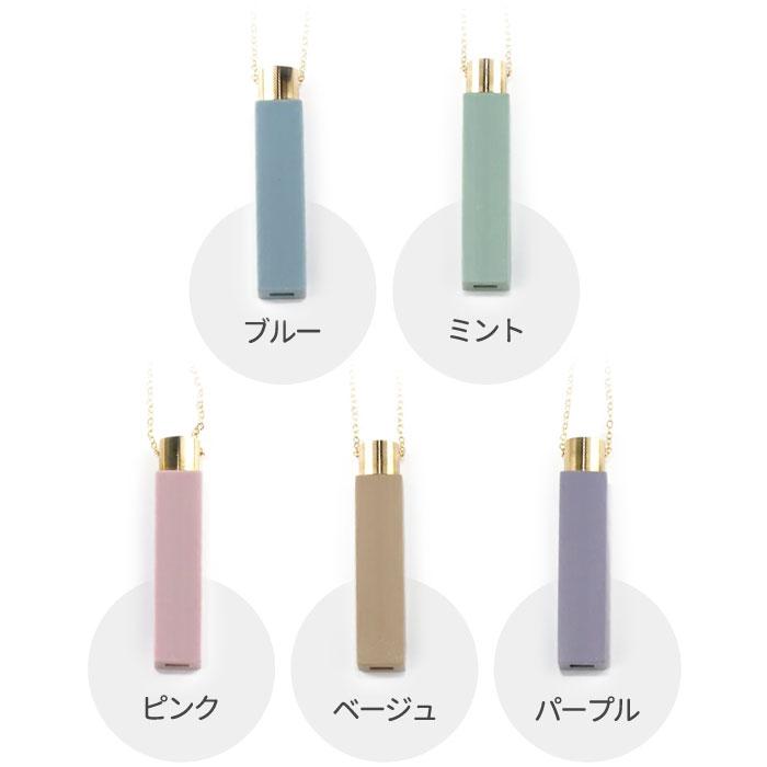 effe milky 笛 ネックレス アクセサリー ホイッスル チェーン付き 角型