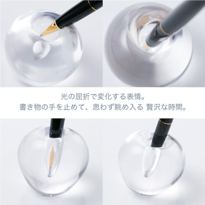 Mizutama 水たま ガラス ペンたて ペンスタンド ペン置き ペン立て 1本 日本製 ペン付き 水玉 卓上 ボールペン 文房具 オフィス 職人 手作り おしゃれ ギフト Mt 01 Mecu 通販 Yahoo ショッピング