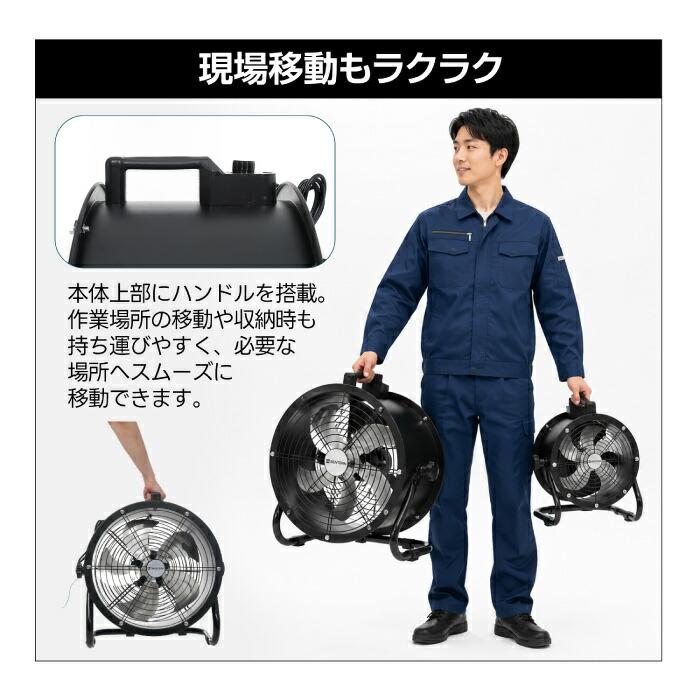 業務用送風機 工場扇 10インチ 12インチ 16インチ 選べる3サイズ 360度