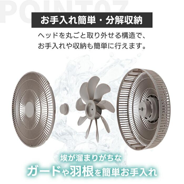 QUADS（クワッズ） 3D サーキュレーター 扇風機 DCモーター 静音
