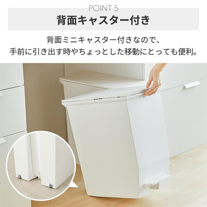 ゴミ箱 おしゃれ ふた付き SOLOW ペダルオープンツイン 35L ごみ箱