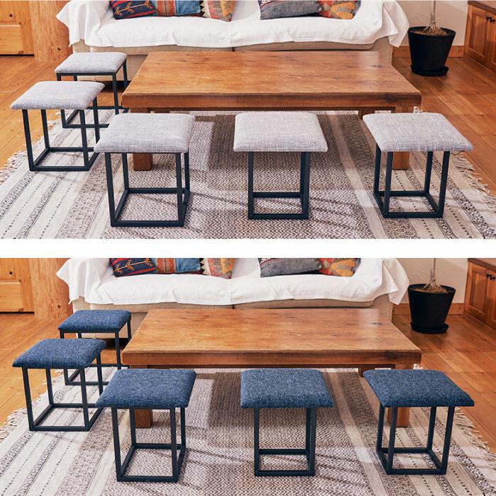 スツール 収納 チェア おしゃれ 5in1 コンビネーションスツール 椅子