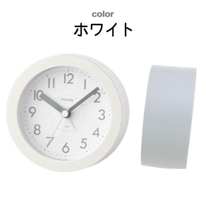 ノア精密 目覚まし時計 アナログ おしゃれ アラームクロック 光る MAG