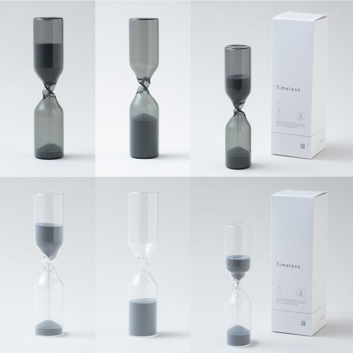 砂時計 タイムレス ガラス製 オブジェ 置物 捻る ねじり 造形美 アート