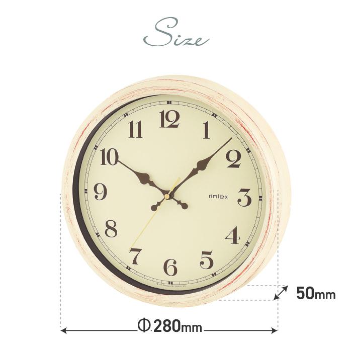 ノア精密 電波時計 エアリアルレトロ 掛け時計 壁掛け時計 掛時計