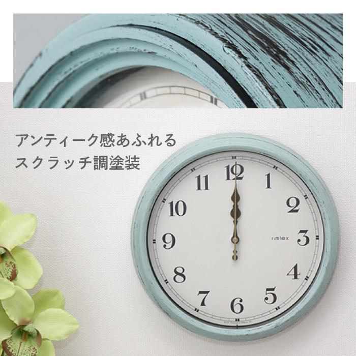 ノア精密 電波時計 エアリアルレトロ 掛け時計 壁掛け時計 掛時計