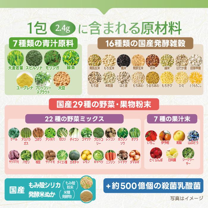 青汁 500億個の乳酸菌 雑穀 絶好CHOO リッチプレミアム (2.4g×180包) 1