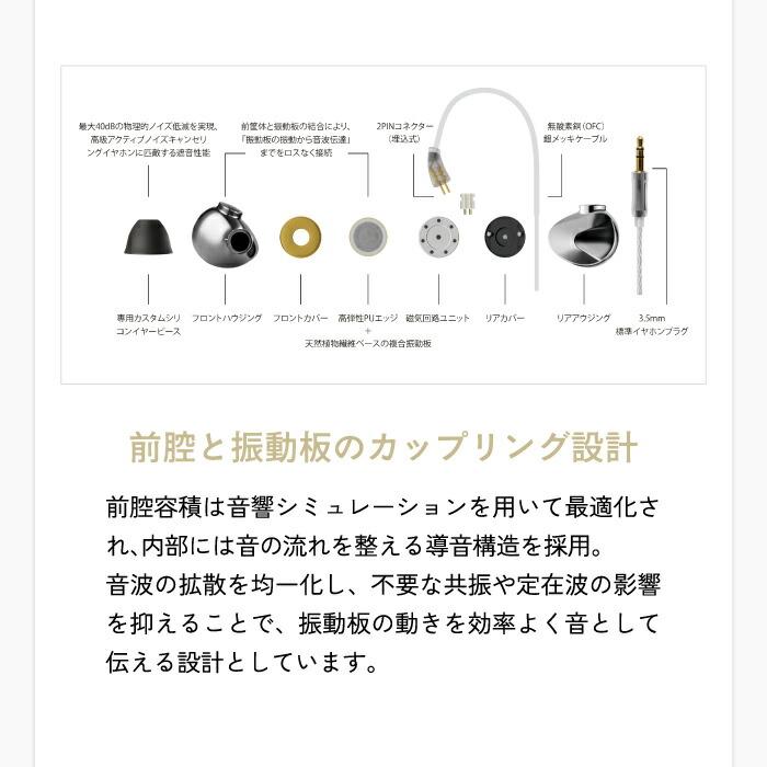 有線イヤホン Hi-Fi カナル型 3.5mm Questyle ZEN 高音質 メタル