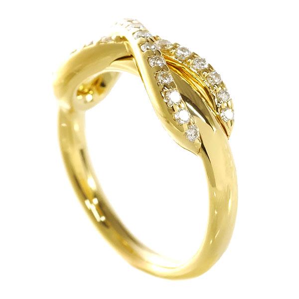 新品同様ティファニーK18 RGインフィニティ リングダイヤケース付