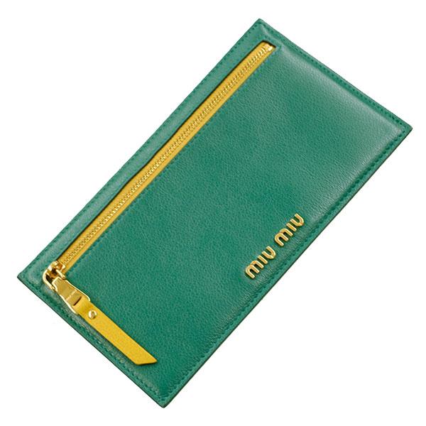 miu miu（ミュウミュウ） 送料無料 本物 極美品 両面ファスナースリム