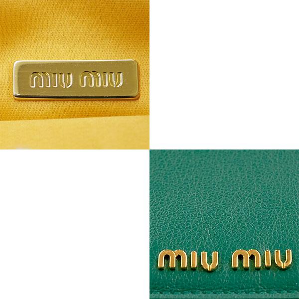 miu miu（ミュウミュウ） 送料無料 本物 極美品 両面ファスナースリム