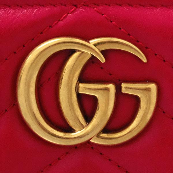 GUCCI（グッチ） 送料無料 本物 美品 GGマーモント ラウンドファスナー
