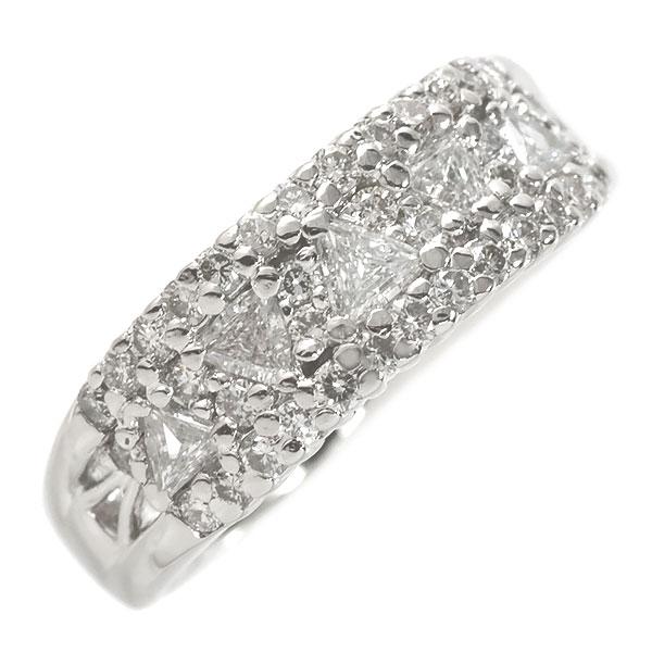 送料無料 本物 ダイヤモンドリング PT900プラチナ ダイヤ1.00ct