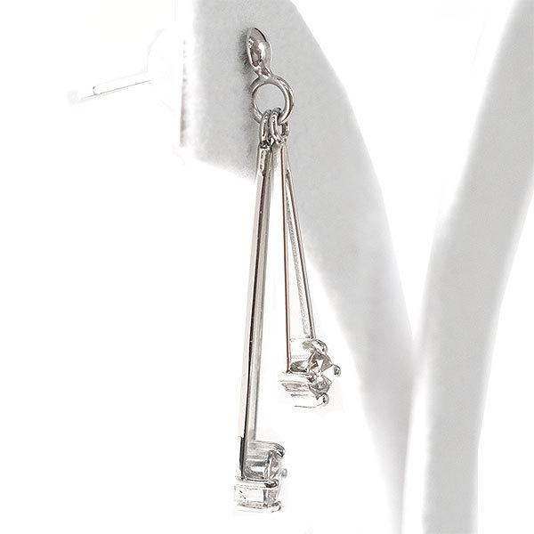 送料無料 本物 ダイヤモンドピアス PT850 PT900プラチナ ダイヤ0.25ct 