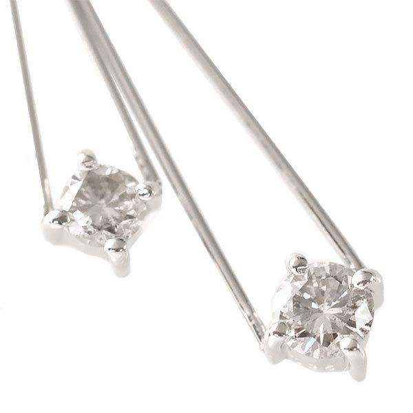 送料無料 本物 ダイヤモンドピアス PT850 PT900プラチナ ダイヤ0.25ct 