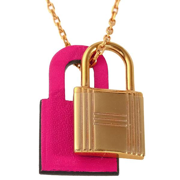 エルメス HERMES ネックレス \"O'Kelly ルビーピンク＆ゴールド エルメス HERMES ネックレス 