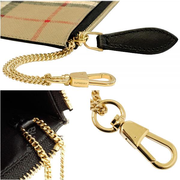 新品未使用　BURBERRY　ノバチェック　小銭入れ BURBERRY（バーバリー） 送料無料 本物 極美品 チェーン付コインケース