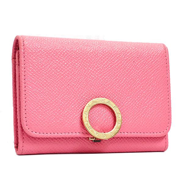 ブルガリ　BVLGARI 名刺入れ　ピンク　レザー　カードケース　正規品！美品！ ブルガリ・ブルガリ 送料無料 本物 美品 BVLGARI ブルガリ カード