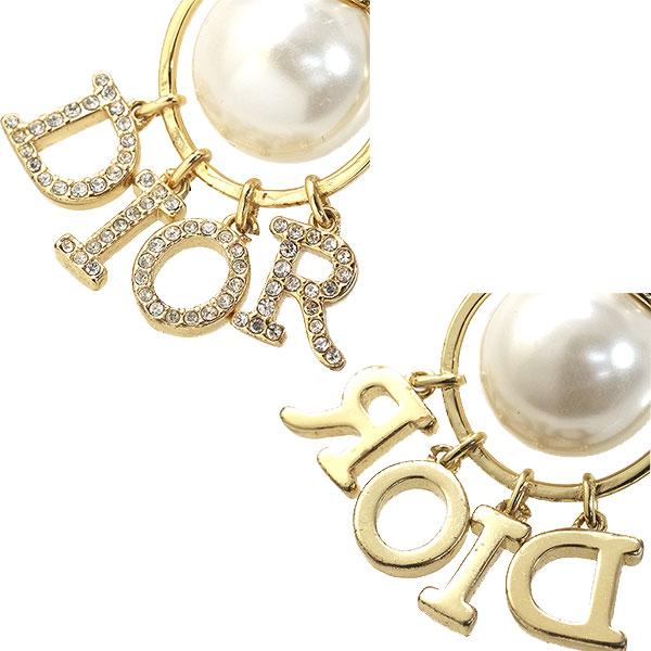 クリスチャンディオール トライバル パール ラインストーン ピアス 片耳 Christian Dior（クリスチャン・ディオール） 送料無料 本物 Dior