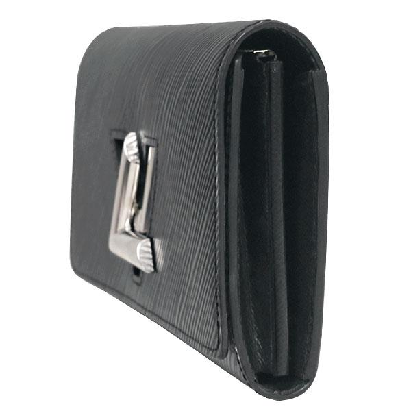 本物ルイヴィトンM68309 エピポルトフォイユ・ツイスト黒長財布