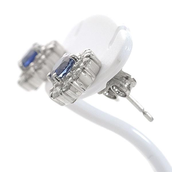 送料無料 本物 サファイアダイヤモンドピアス PT900プラチナ サダイア0.20/0.20 アクセサリー レディース メンズ おしゃれ キラキラ_2