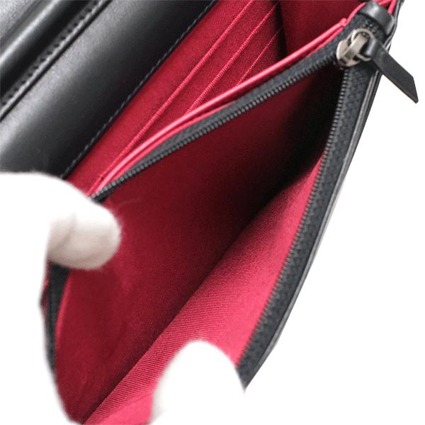 送料無料 本物 美品 CHANEL シャネル チェーンウォレット ガブリエル A84289 エイジドカーフスキン マトラッセ ブラック ヴィンテージ加工の画像