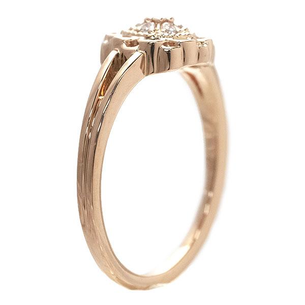 4℃（ヨンドシー） 送料無料 本物 ダイヤモンドリング 指輪 K18ピンク