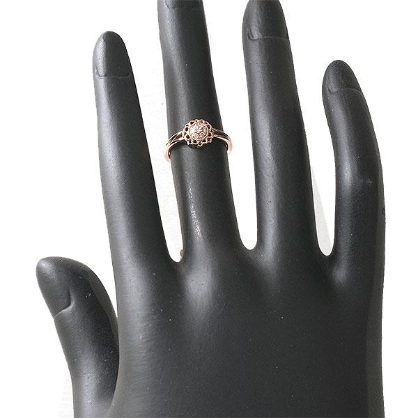 4℃（ヨンドシー） 送料無料 本物 ダイヤモンドリング 指輪 K18ピンク