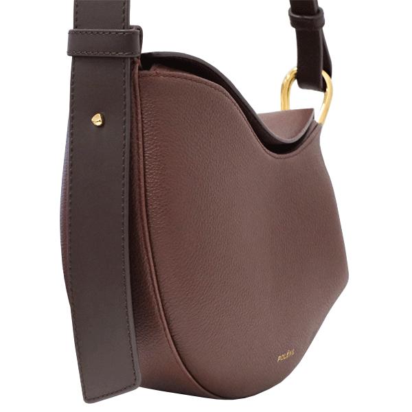 に*︎様 POLÈNE ブラウン レザー ショルダーバッグ　ポレーヌ　トンカ POLENE トンカ ブラウンレザーショルダーバッグ - メルカリ