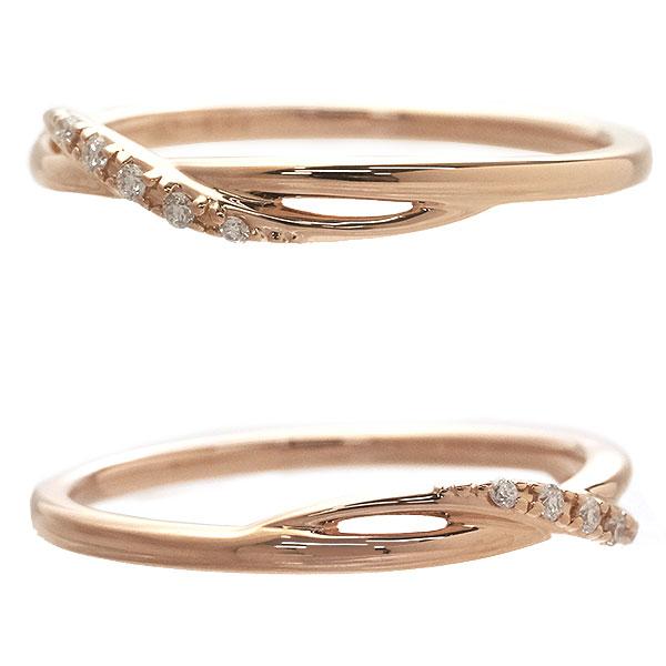 ゆ*き様 4°C 18K PG ダイヤモンド付きリング 4℃（ヨンドシー） 送料無料 本物 ダイヤモンドリング 指輪 K18PGピンク