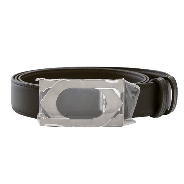 【新品　未使用】ダブルC Cartierブラックレザーベルト Cartier（カルティエ） 送料無料 本物 未使用品 ベルト ダブルCロゴ