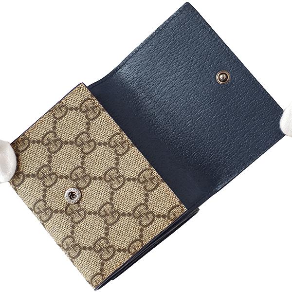 ◇グッチ◇769225/レザー/GGスプリーム/コンパクトウォレット/折り財布 GUCCI（グッチ） 送料無料 本物 未使用品 コンパクトウォレット GG