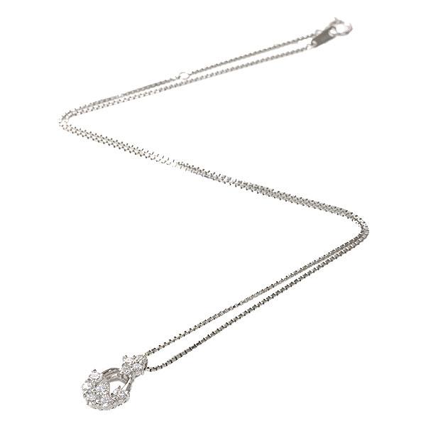 送料無料 本物 ダイヤモンドネックレス PT900 PT850 プラチナ ダイヤ