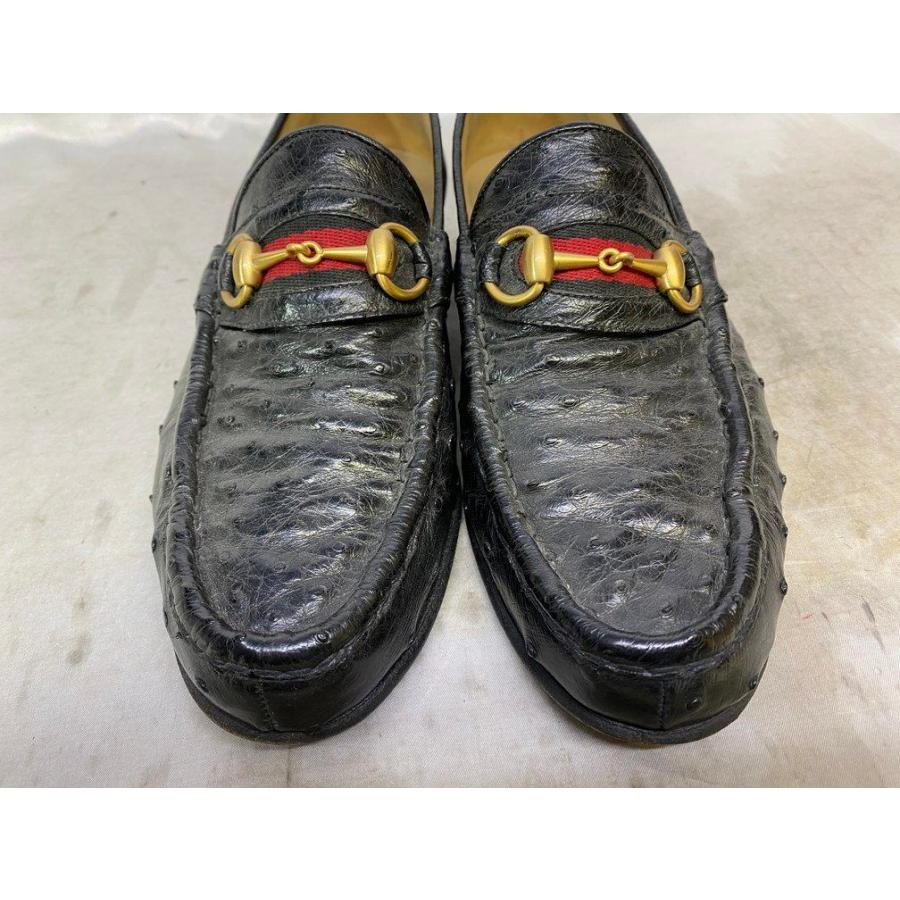 GUCCI グッチ オーストリッチビットローファー 革靴 レザー 靴 
