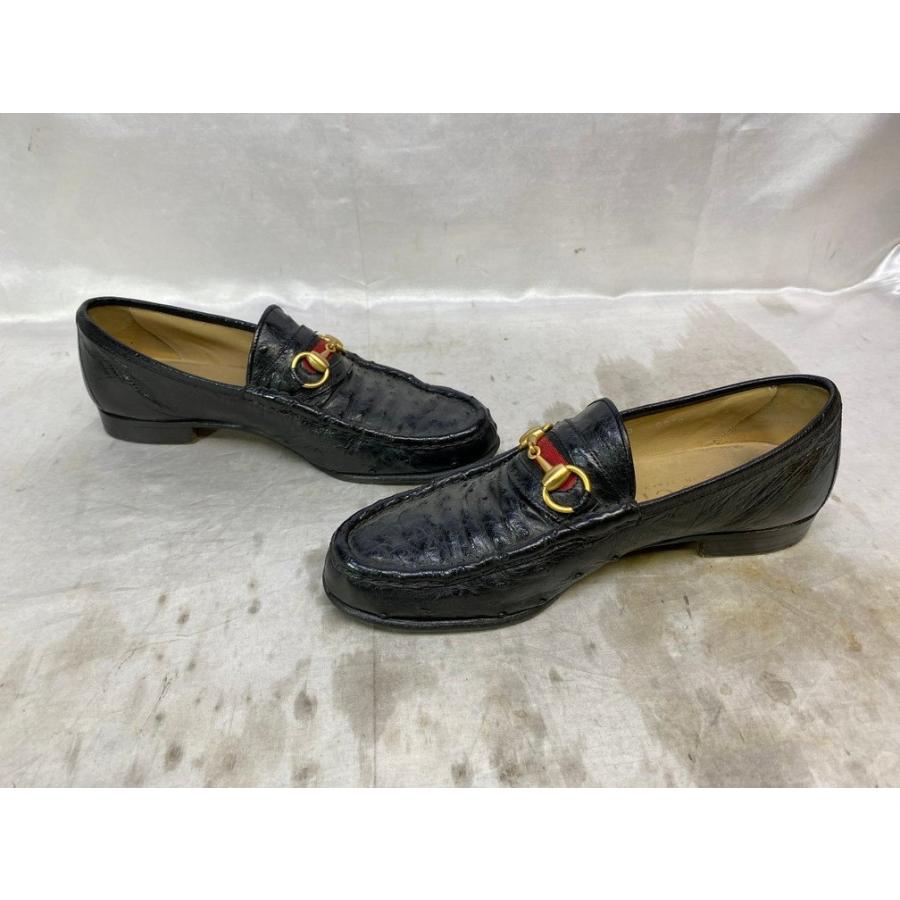 GUCCI グッチ オーストリッチビットローファー 革靴 レザー 靴 