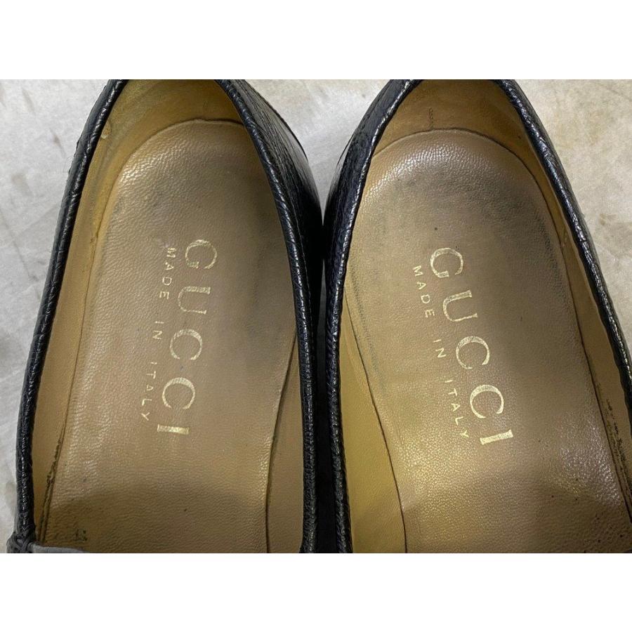 GUCCI グッチ オーストリッチビットローファー 革靴 レザー 靴 