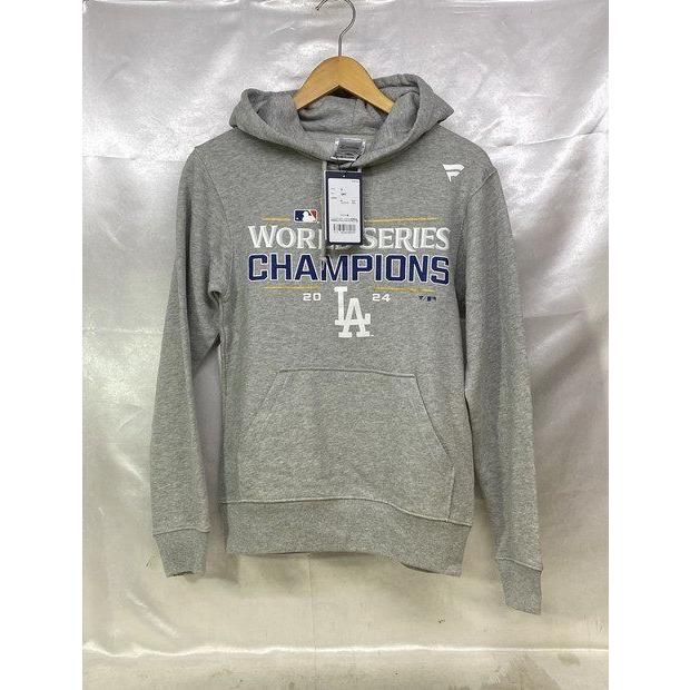 ドジャース ワールドシリーズ 2024優勝記念ロッカールームパーカー グレー 未使用タグ付き】Fanatics ドジャース ワールドシリーズ 2024 優勝記念