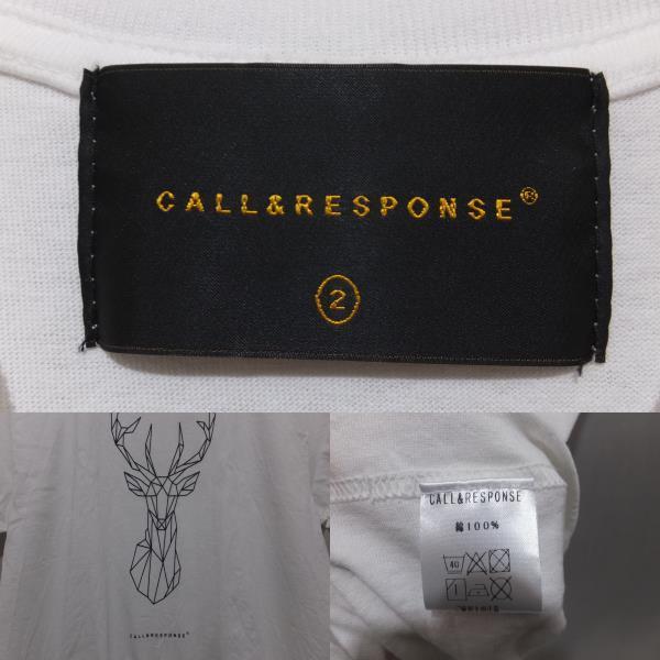 CALL&RESPONSE コールアンドレスポンス Tシャツ サイズ2 CALL&RESPONSE コールアンドレスポンス Tシャツ サイズ2