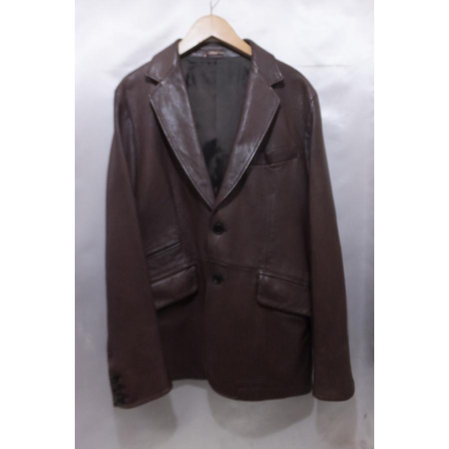 Paul Smith ラムレザーテーラードジャケット サイズM ブラウンカラー 