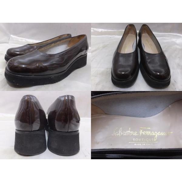 Salvatore Ferragamo エナメルローファーフェラガモ34 1/2