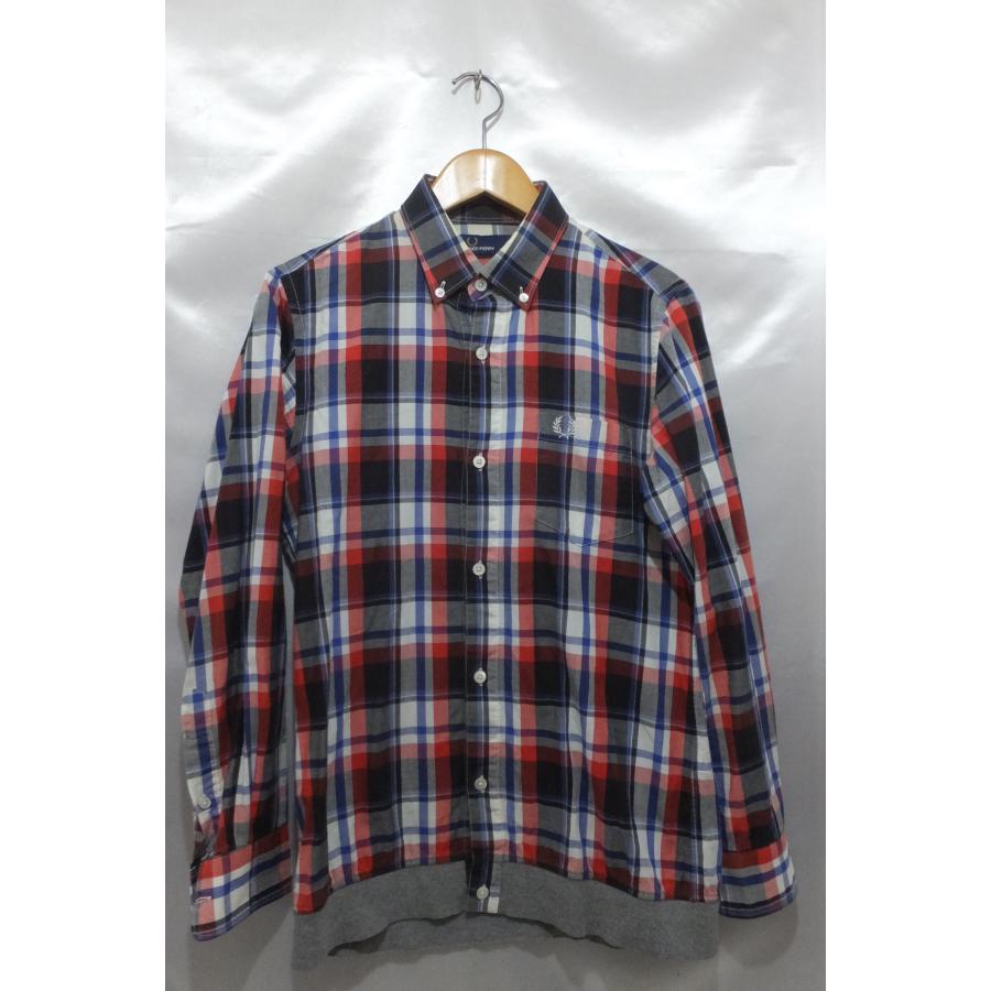FRED PERRY フレッドペリー ボタンダウン BD シャツ サイズS チェック 