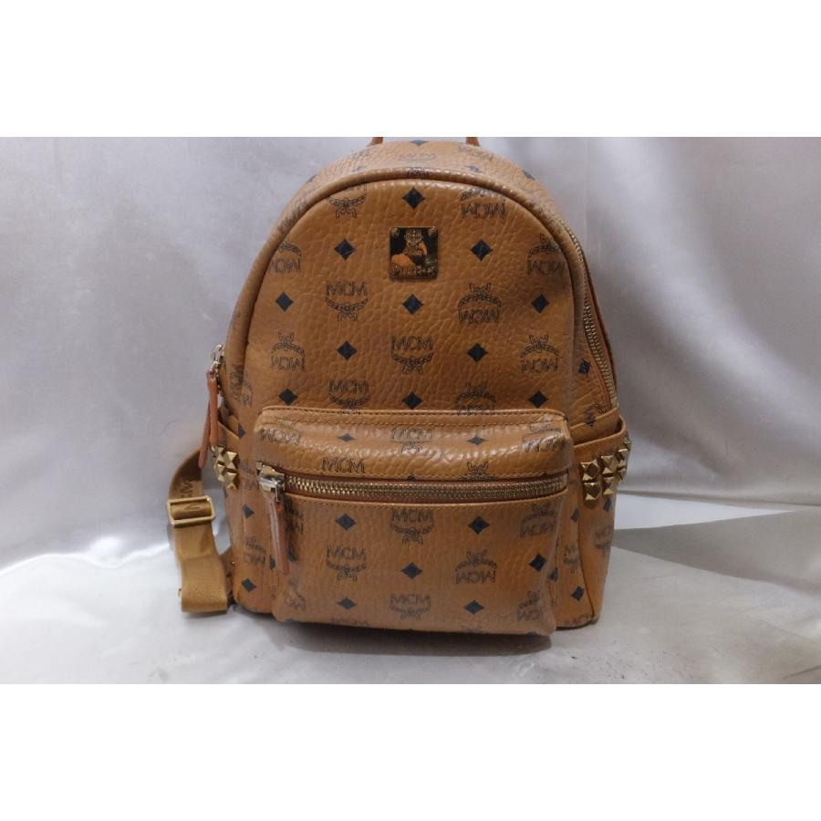 MCM ヴィセトス キャメル スタッズ バックパック リュック