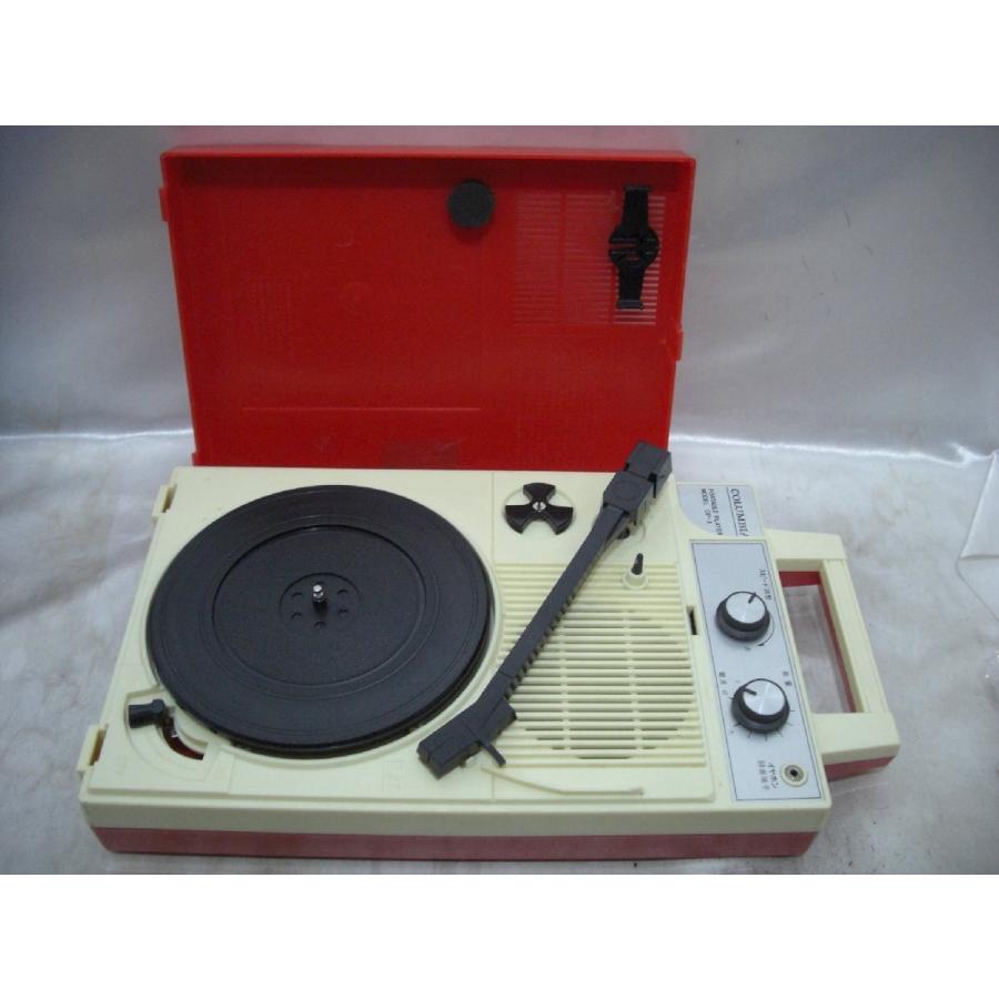 COLUMBIA コロムビア ポータブルレコードプレーヤー スピーカー内臓 音出し確認済 COLUMBIA コロムビア ポータブルレコードプレーヤー スピーカー内臓 音
