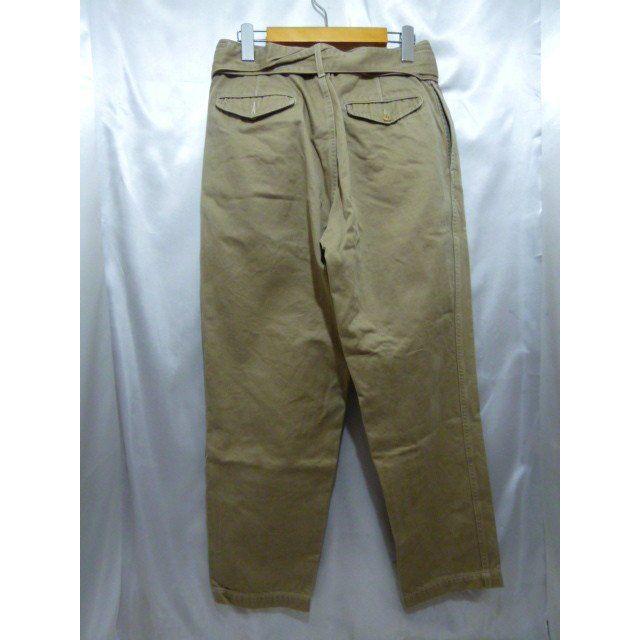 comoli コモリ ベルテッドチノパンツ K01-03006 コットン 2タック
