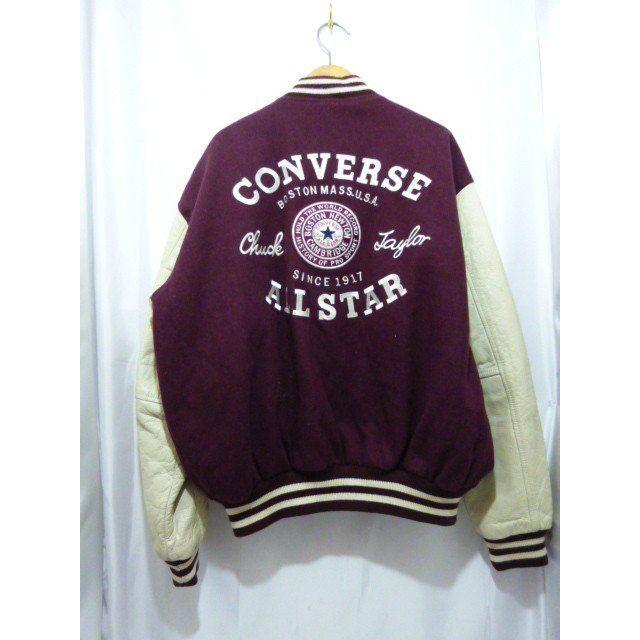 CONVERSE コンバース オールスター 袖レザー スタジアムジャンパー