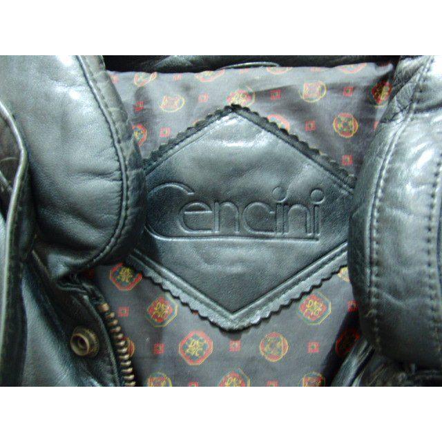 Cencini センチーニ 羊革 レザーダウン ヴィンテージ サイズM ブラック