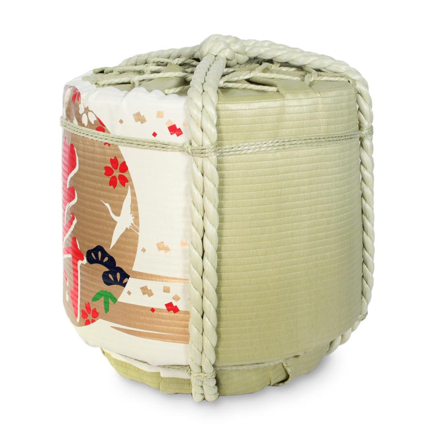 ディスプレイこも樽 通常タイプ 寿(飛び鶴) 小18L(芯材：発泡スチロール)の画像