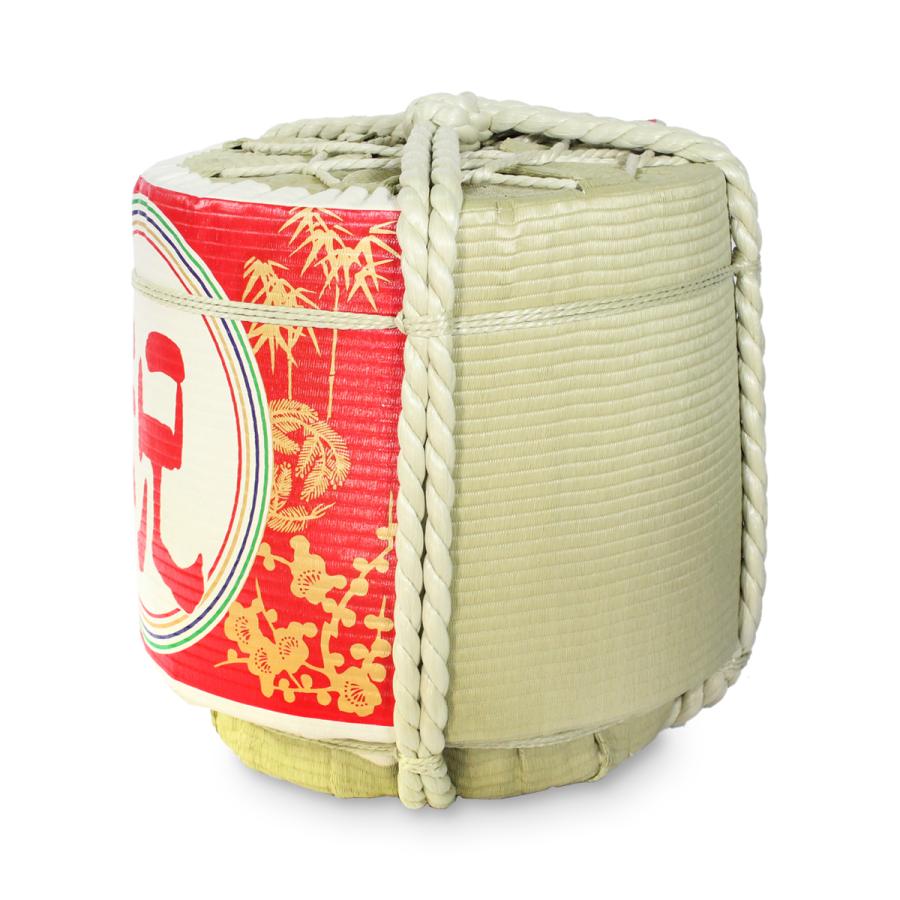 ディスプレイこも樽 通常タイプ 祝(赤) 小18L(芯材：発泡スチロール)の画像