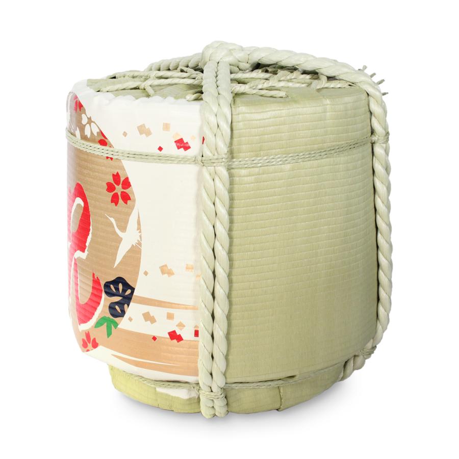 ディスプレイこも樽 通常タイプ 祝(飛び鶴) 小18L(芯材：発泡スチロール)の画像